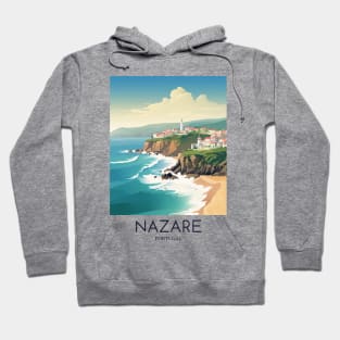 A Pop Art Travel Print of Nazare - Portugal Hoodie